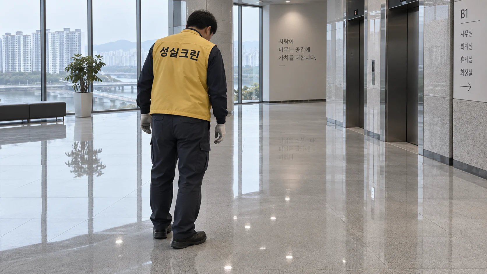 건조와 광택의 균일함을 확인합니다
