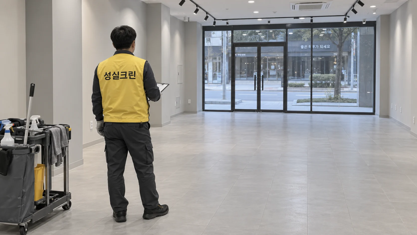 빈 공간을 인계 가능한 상태로 마감합니다